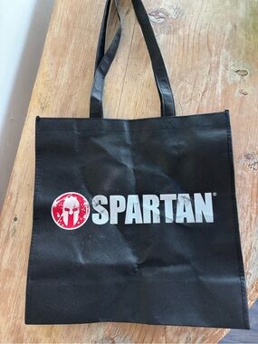 Spartan Black Tote Bag – Durable Men’s Carry Tote